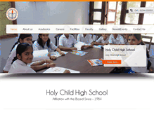 Tablet Screenshot of holychildhighschool.com